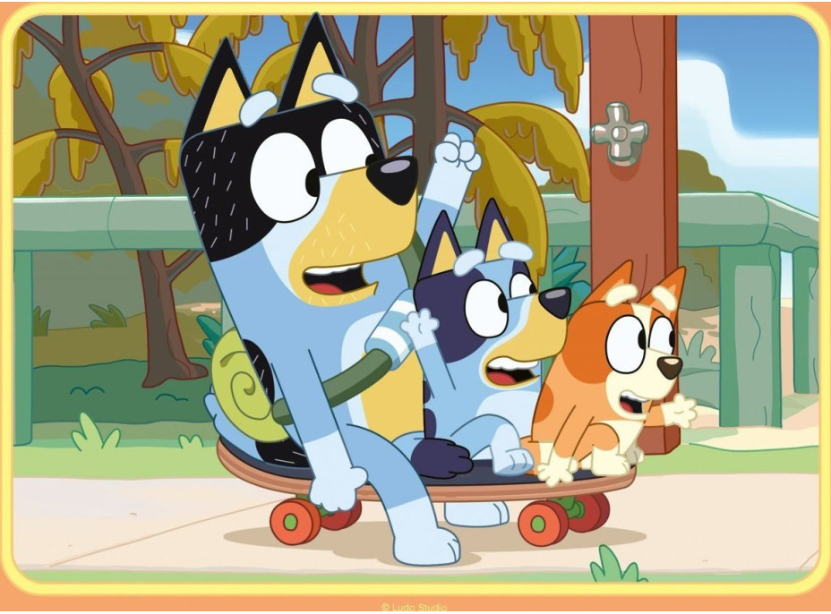 RAVENSBURGER Puzzle Bluey 4v1 (12,16,20,24 dílků)