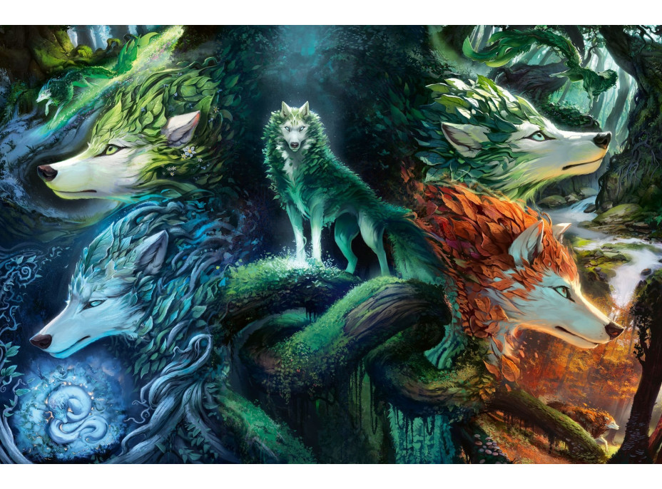 RAVENSBURGER Puzzle Mystičtí vlci 7000 dílků