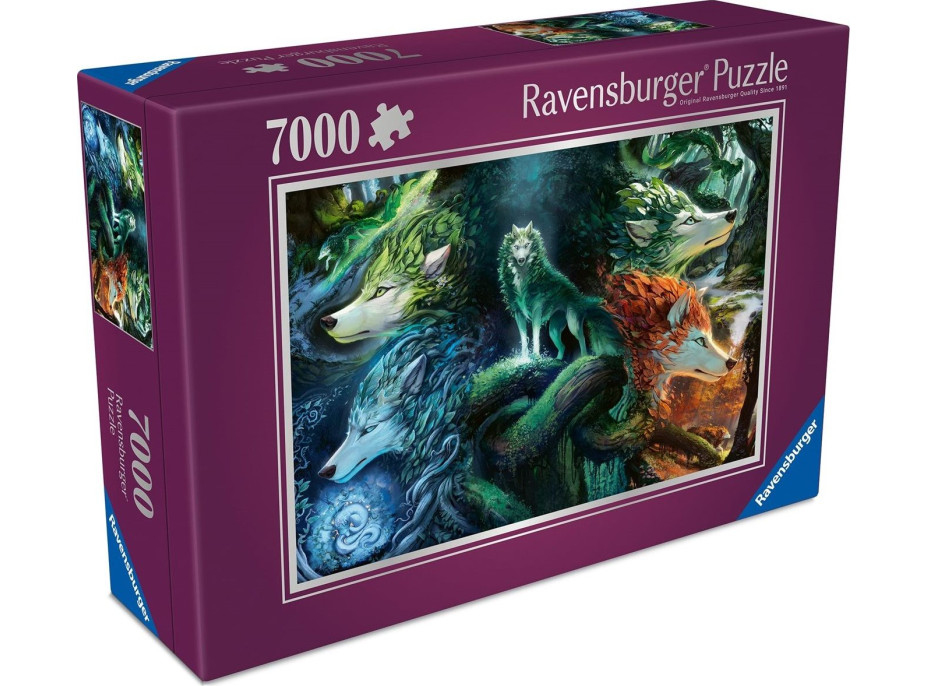 RAVENSBURGER Puzzle Mystičtí vlci 7000 dílků