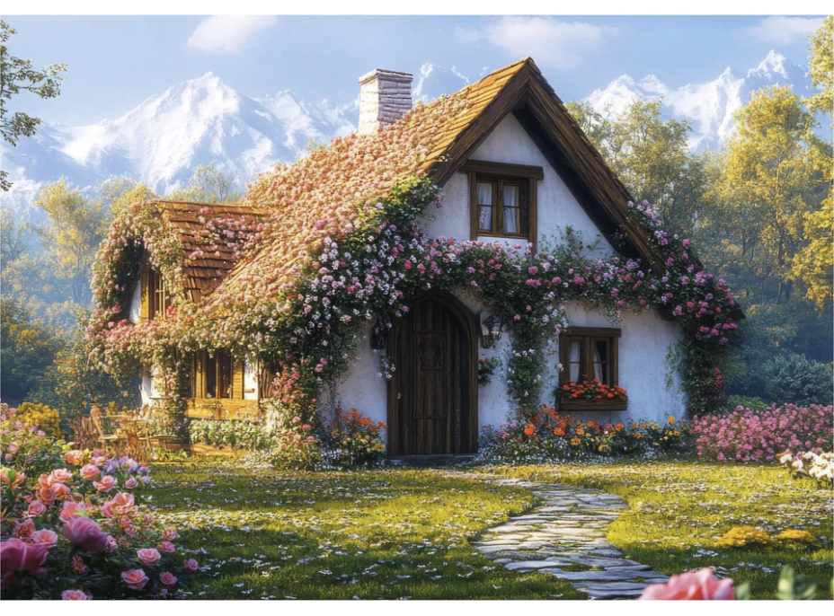 DINO Puzzle Chata v údolí 100 XL dílků