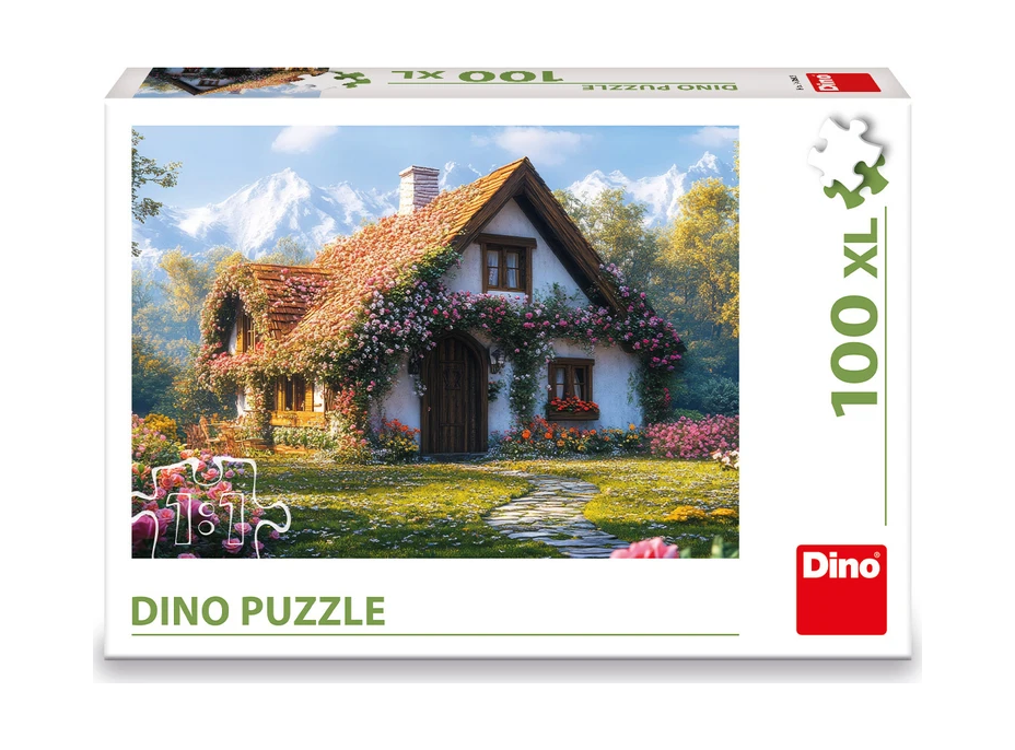 DINO Puzzle Chata v údolí 100 XL dílků