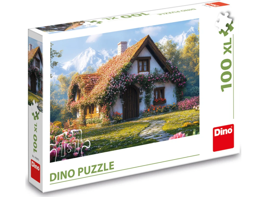 DINO Puzzle Chata v údolí 100 XL dílků