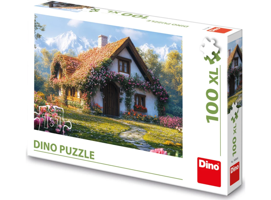 DINO Puzzle Chata v údolí 100 XL dílků
