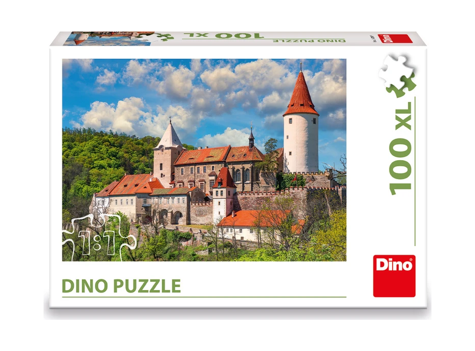 DINO Puzzle Hrad Křivoklát 100 XL dílků