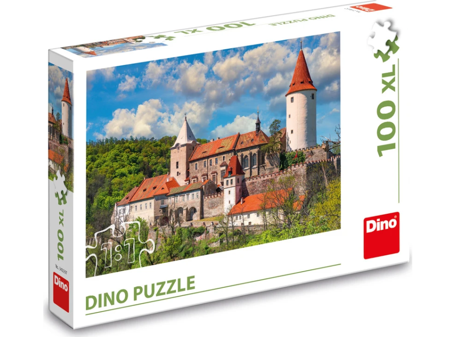 DINO Puzzle Hrad Křivoklát 100 XL dílků