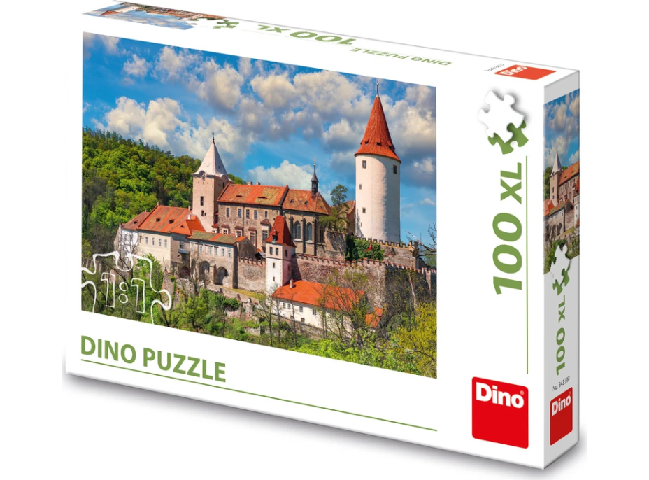 DINO Puzzle Hrad Křivoklát 100 XL dílků