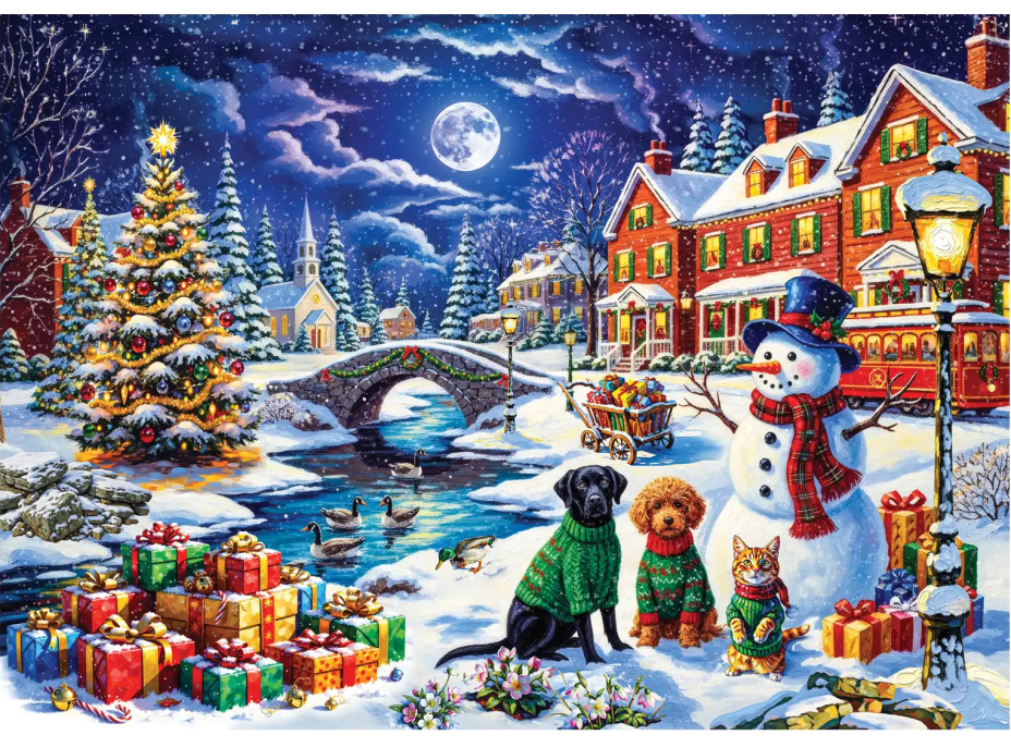 ANATOLIAN Puzzle Vánoční noc XL 700 dílků