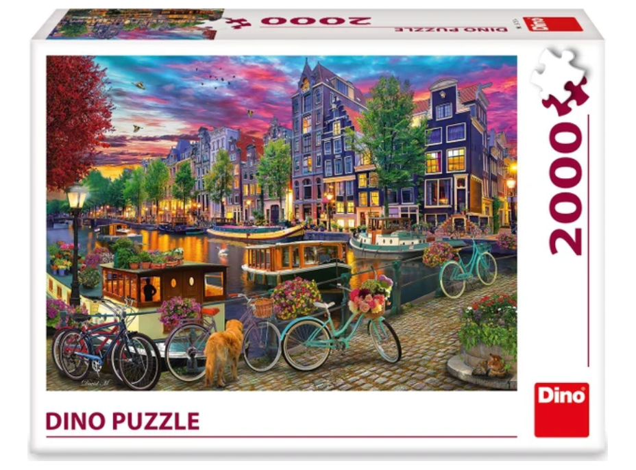 DINO Puzzle Malovaný Amsterdam 2000 dílků