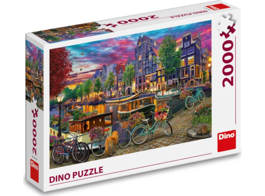 DINO Puzzle Malovaný Amsterdam 2000 dílků