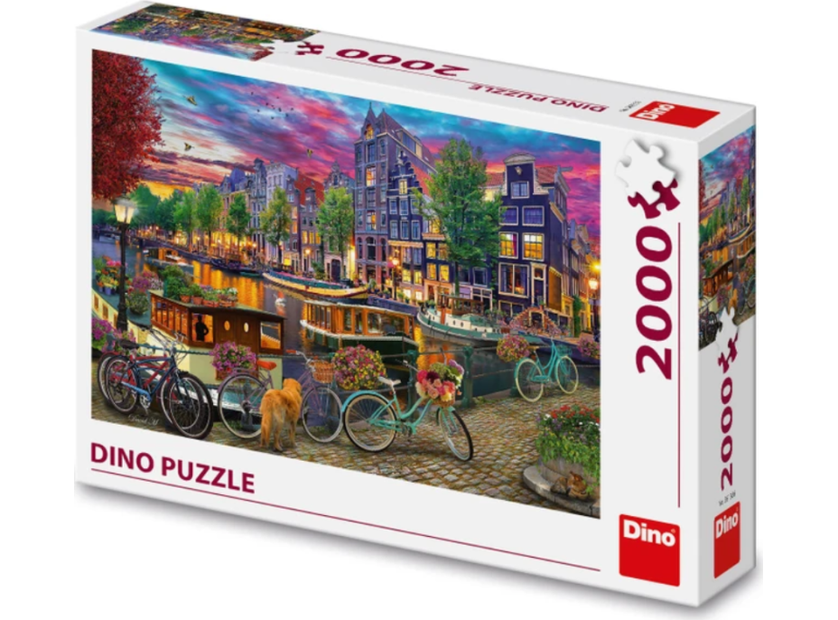 DINO Puzzle Malovaný Amsterdam 2000 dílků