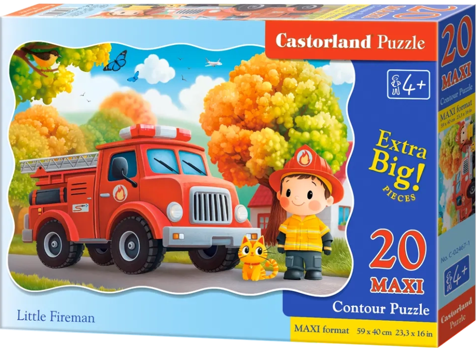 CASTORLAND Puzzle Malý hasič MAXI 20 dílků