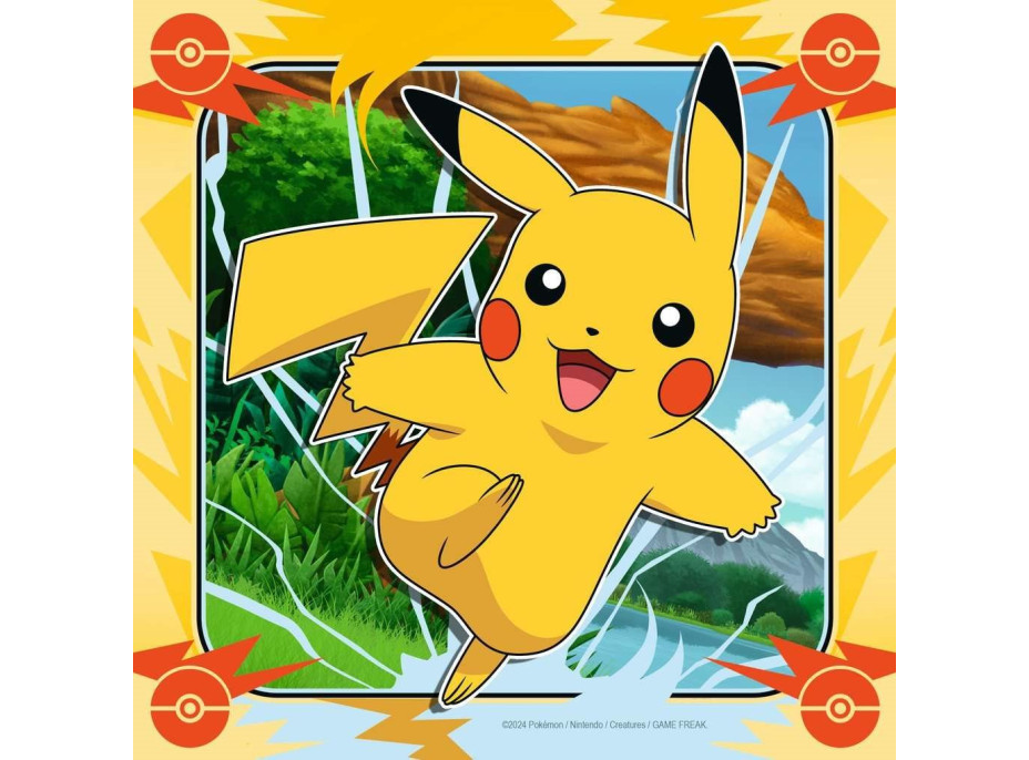 RAVENSBURGER Puzzle Pokémon 3x49 dílků