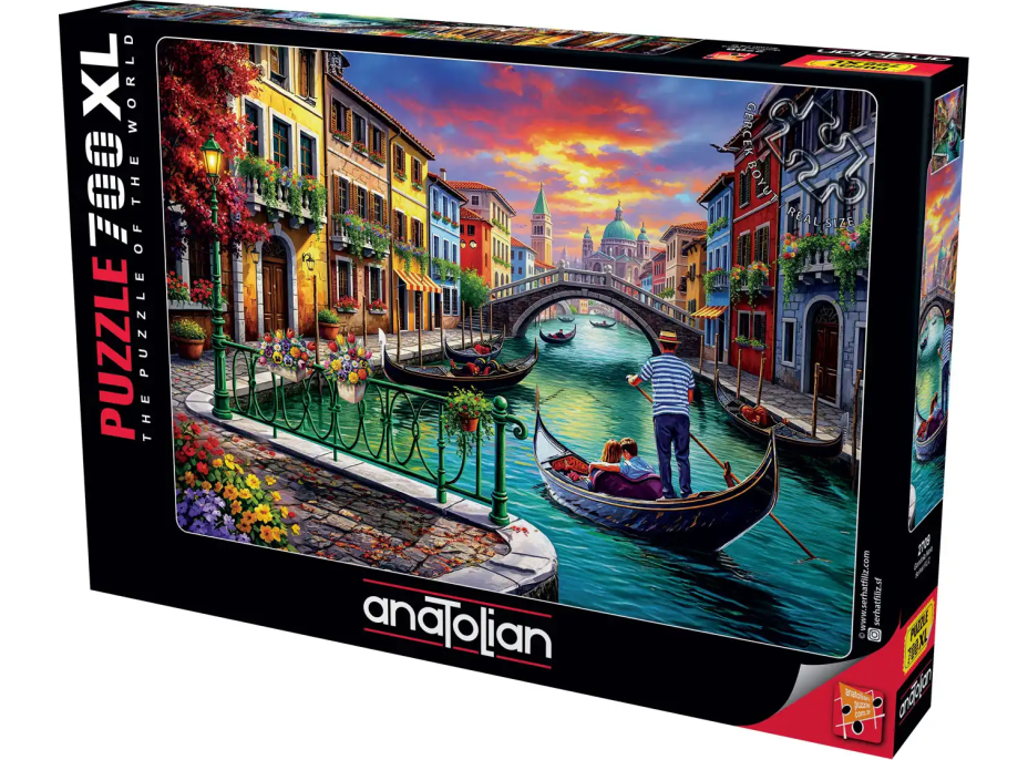 ANATOLIAN Puzzle Černá gondola XL 700 dílků