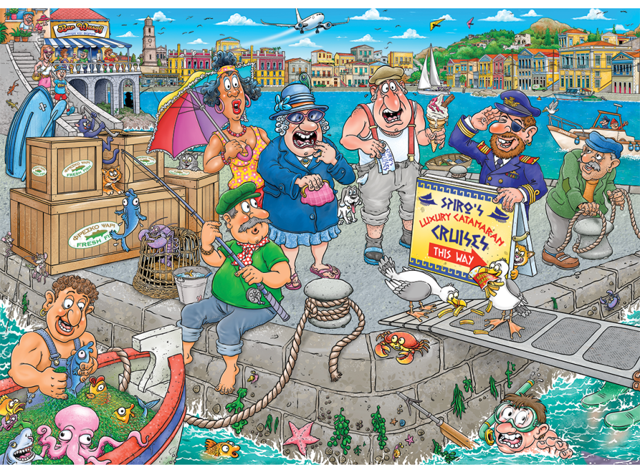 JUMBO Puzzle WASGIJ 47: Lodní chaos 1000 dílků