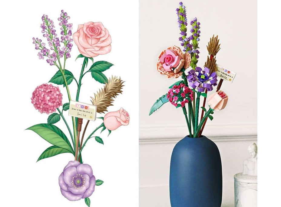 JOKOMISIADA Stavebnice Kytice 547 dílků