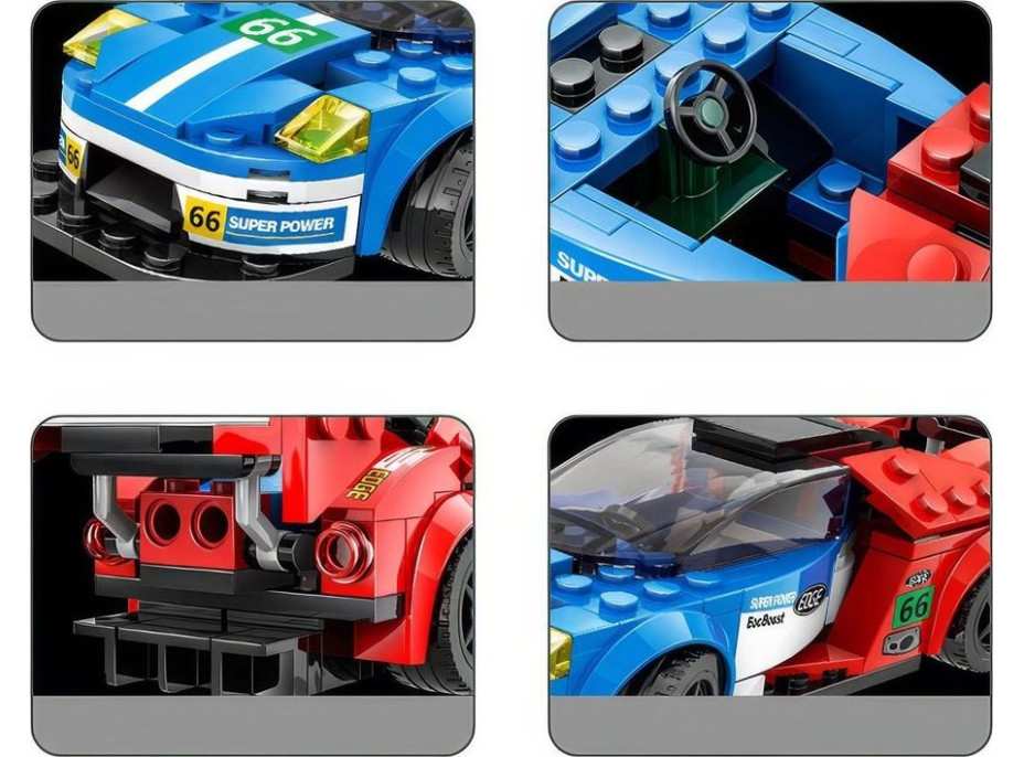 JOKOMISIADA Stavebnice Sportovní auto 138 dílků