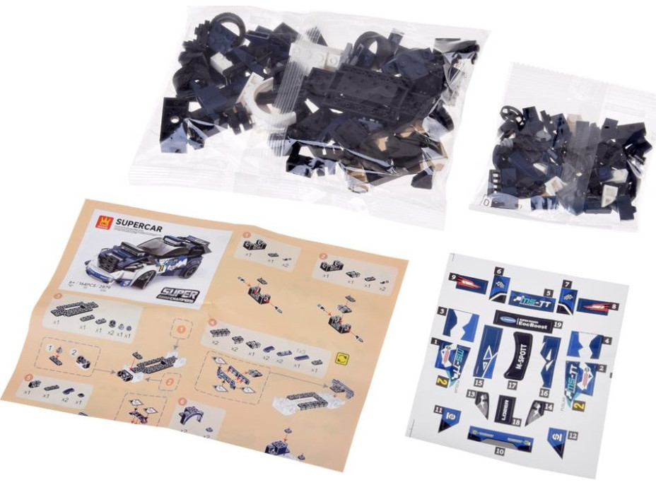 JOKOMISIADA Stavebnice Sportovní auto 164 dílků