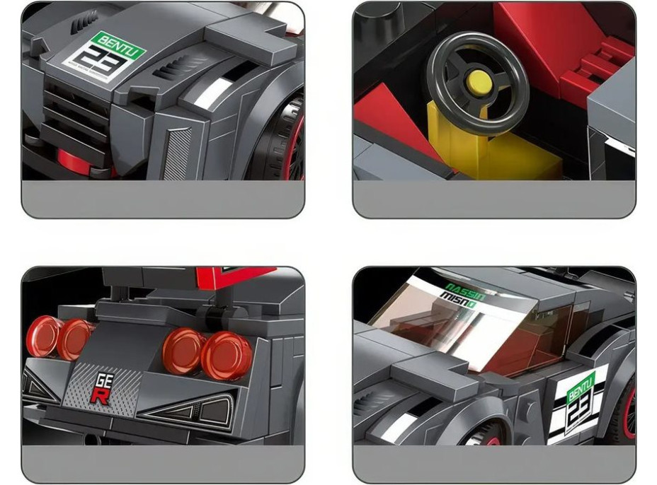 JOKOMISIADA Stavebnice Sportovní auto 166 dílků