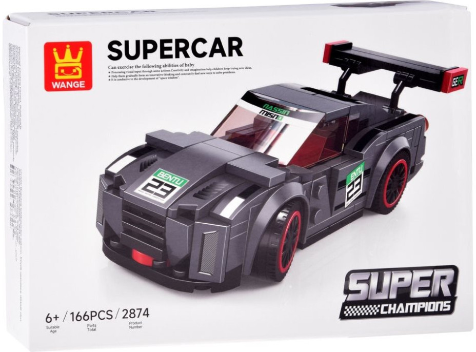 JOKOMISIADA Stavebnice Sportovní auto 166 dílků