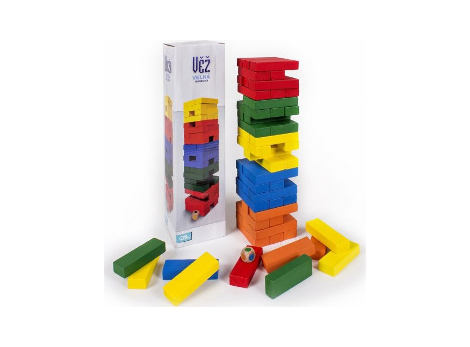 ALBI Velká věž barevná s kostkou