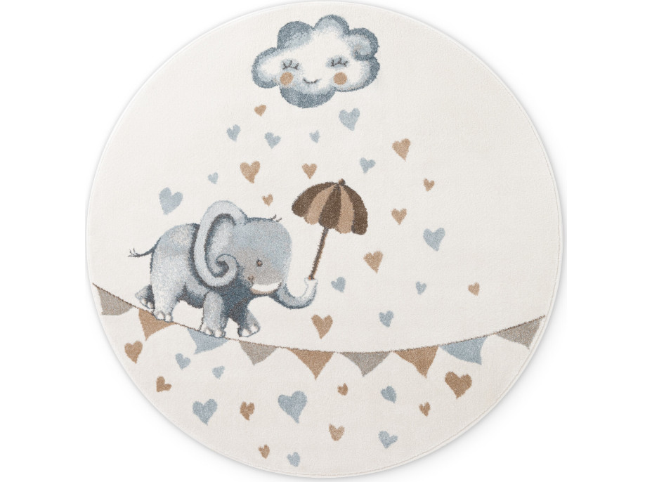 Dětský kusový koberec Villeroy & Boch Boho Kids 106303 Cream Multicolor kruh