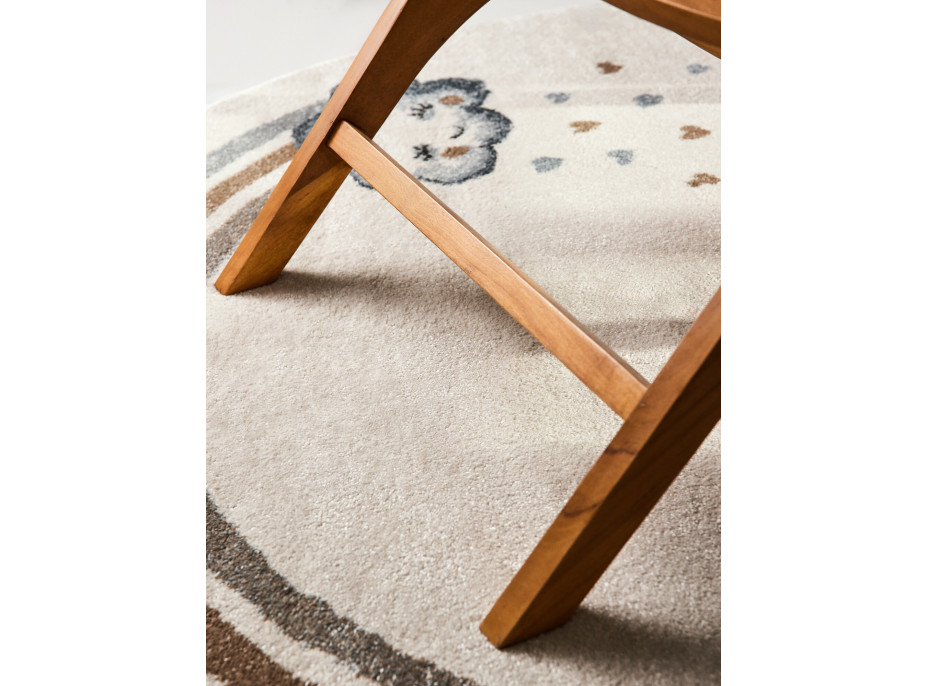 Dětský kusový koberec Villeroy & Boch Boho Kids 106304 Cream Multicolor kruh