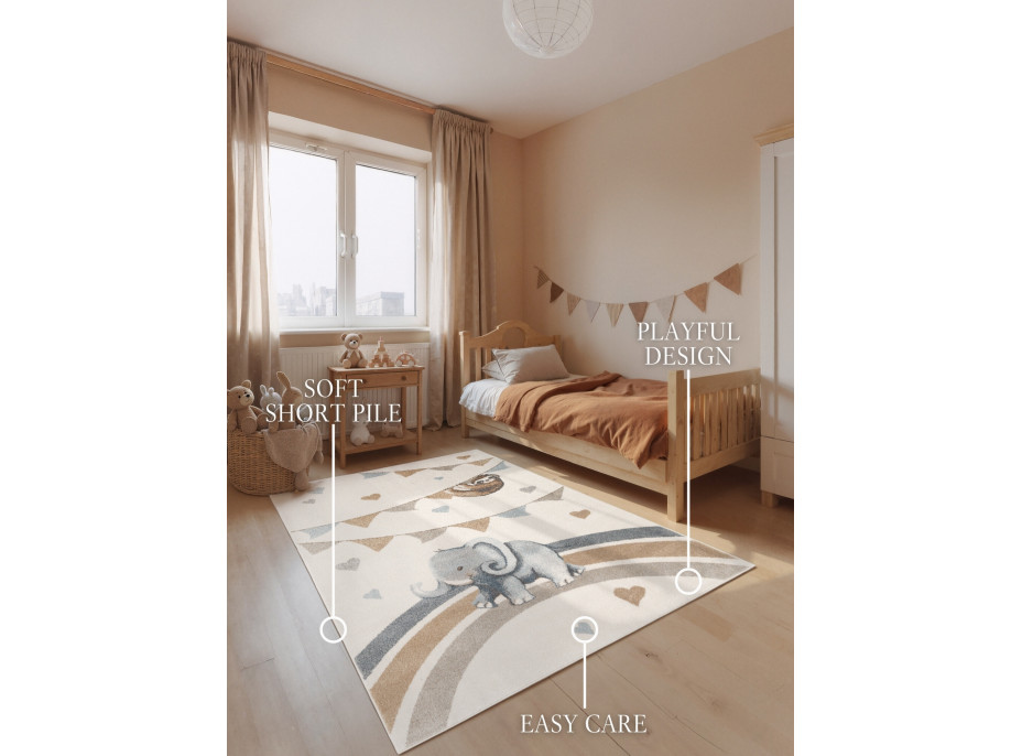 Dětský kusový koberec Villeroy & Boch Boho Kids 106305 Cream Multicolor