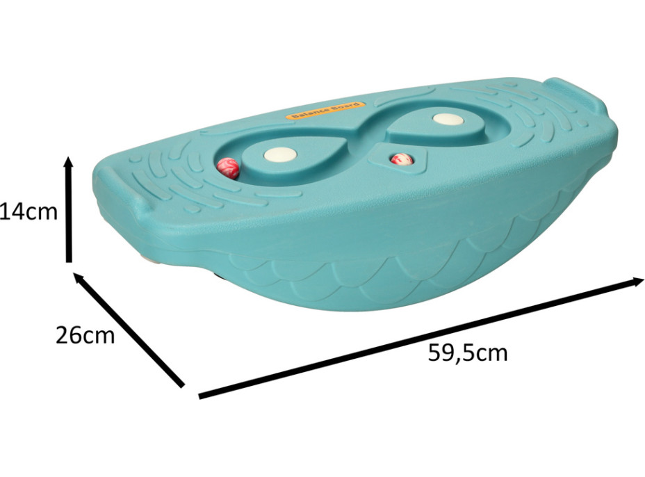 Balanční deska s kuličkovým labyrintem - tyrkysová