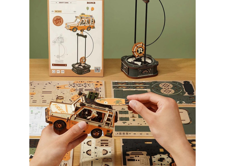 RoboTime 3D mechanická skládačka Road Tripper s kyvadlem
