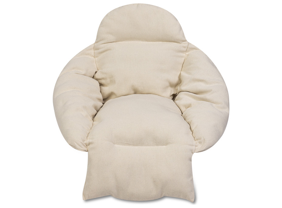 Podsedák LUARO XXL do houpacího křesla - ecru