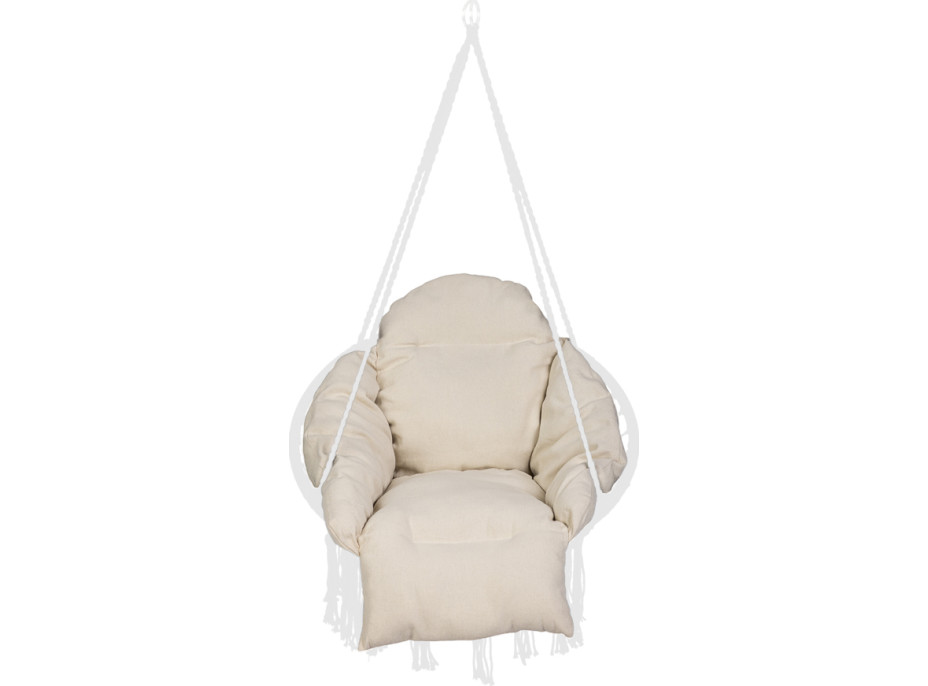 Podsedák LUARO XXL do houpacího křesla - ecru