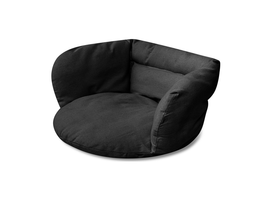 Podsedák LUARO do houpacího křesla - černý