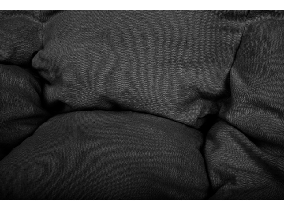 Podsedák LUARO do houpacího křesla - černý