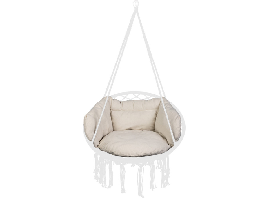 Podsedák LUARO do houpacího křesla - ecru