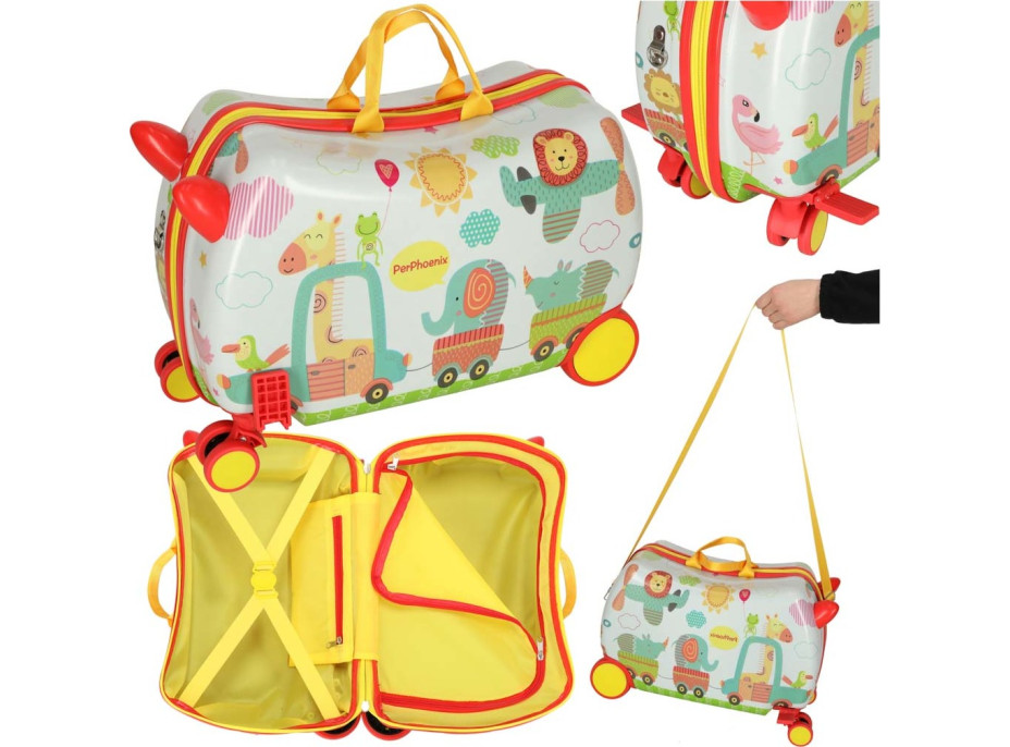 Dětský cestovní kufr na kolečkách - ZOO