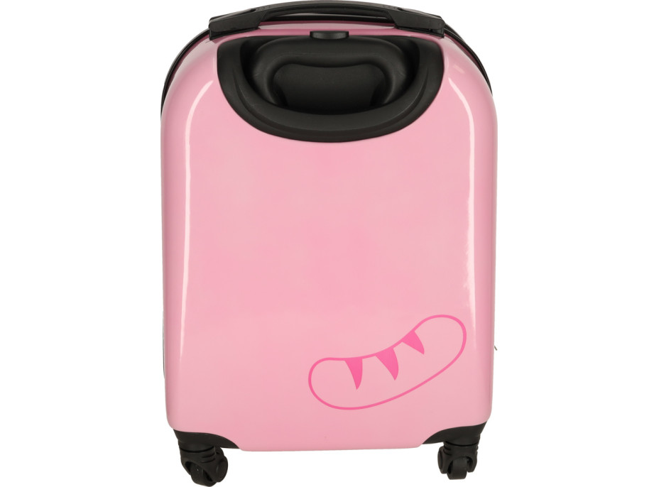 Dětský cestovní kufr na kolečkách - Růžová kočka