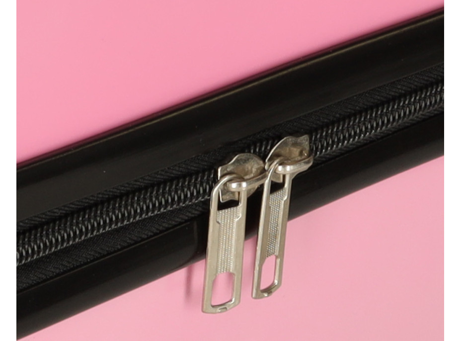 Dětský cestovní kufr na kolečkách - Růžová kočka