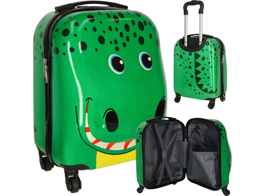 Dětský cestovní kufr na kolečkách - Krokodýl