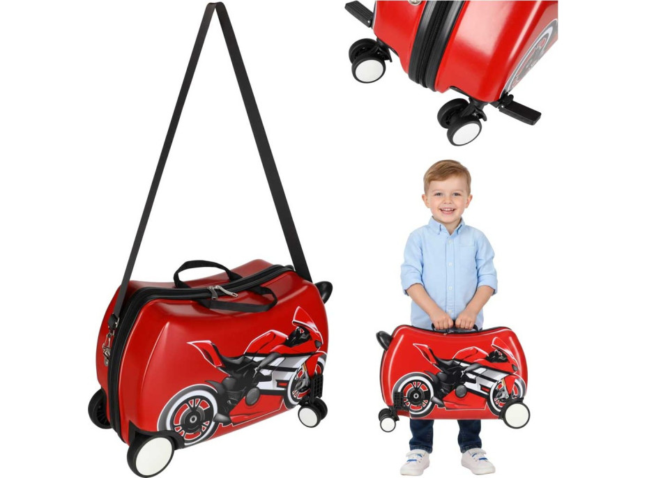 Dětský cestovní kufr na kolečkách - Motorka