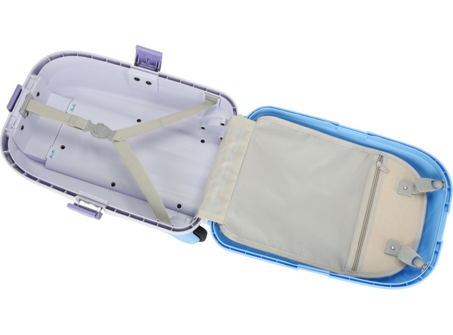 Dětský cestovní kufr na kolečkách/příruční zavazadlo - modrý