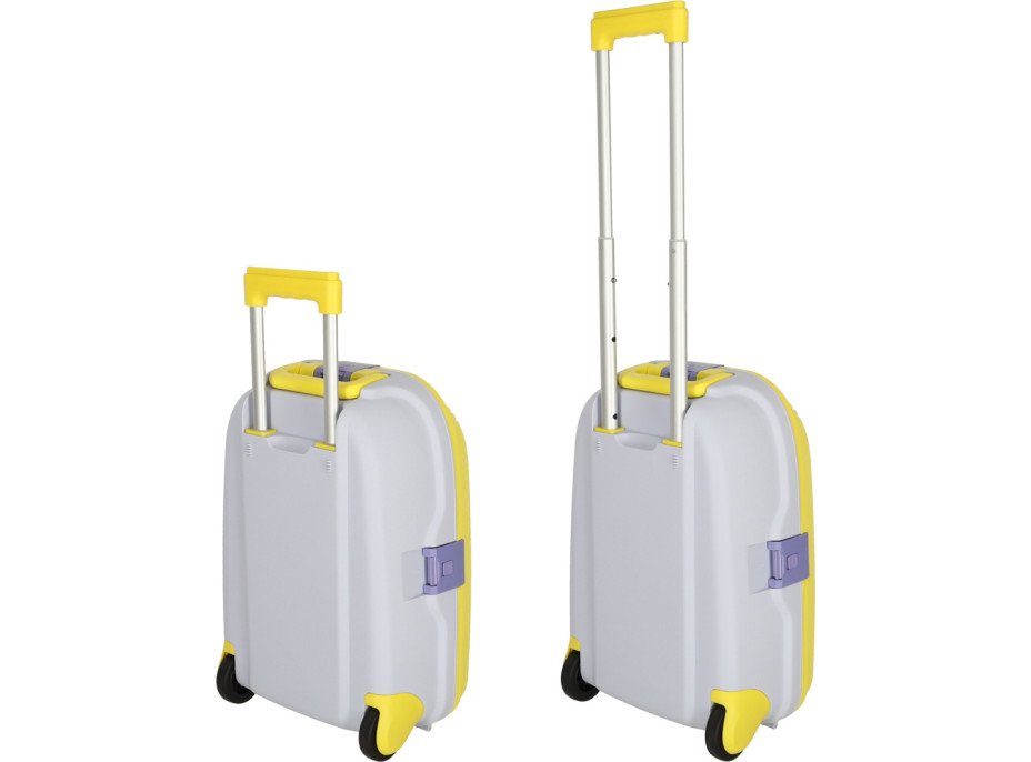 Dětský cestovní kufr na kolečkách/příruční zavazadlo - žlutý