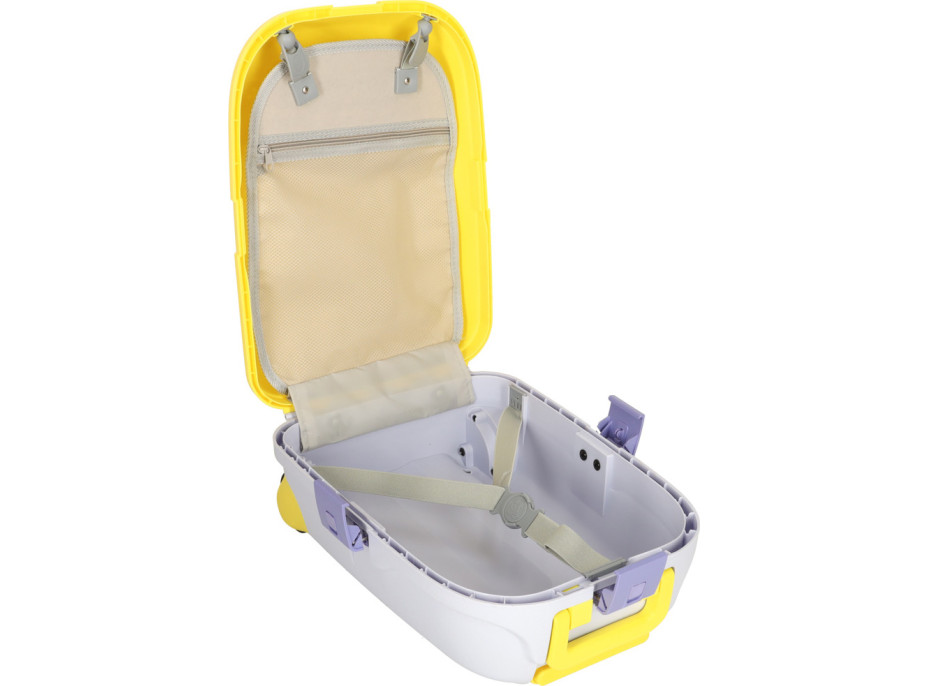 Dětský cestovní kufr na kolečkách/příruční zavazadlo - žlutý