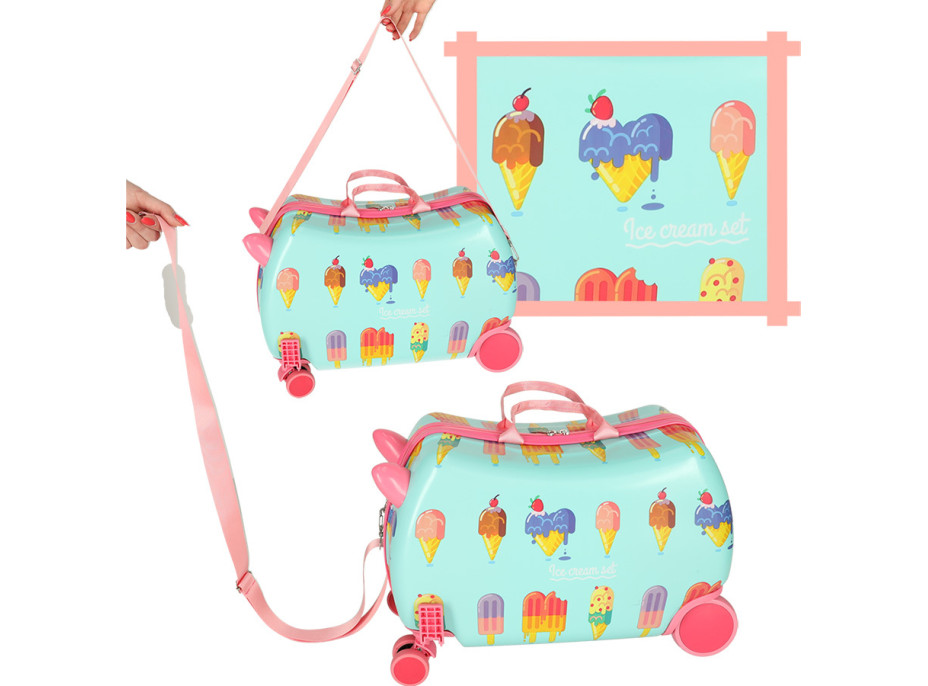 Dětský cestovní kufr na kolečkách - Zmrzlina