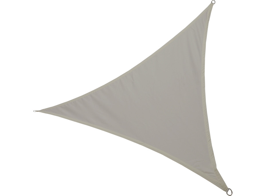 Ochranná trojúhelníková stínící plachta proti slunci LUARO - 3x3x3 m - šedá