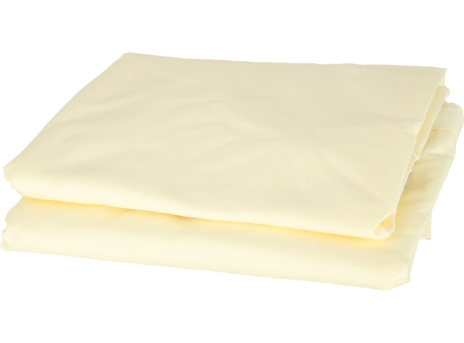 Ochranná trojúhelníková stínící plachta proti slunci LUARO - 4x4x4 m - béžová