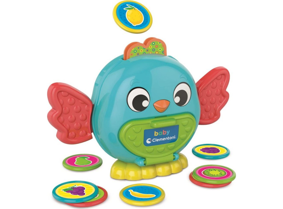 CLEMENTONI BABY Montessori pokladnička Ptáček