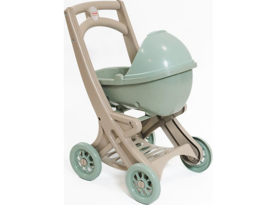 DOLONI Kočárek pro panenky Pipe EKO zelenobéžový