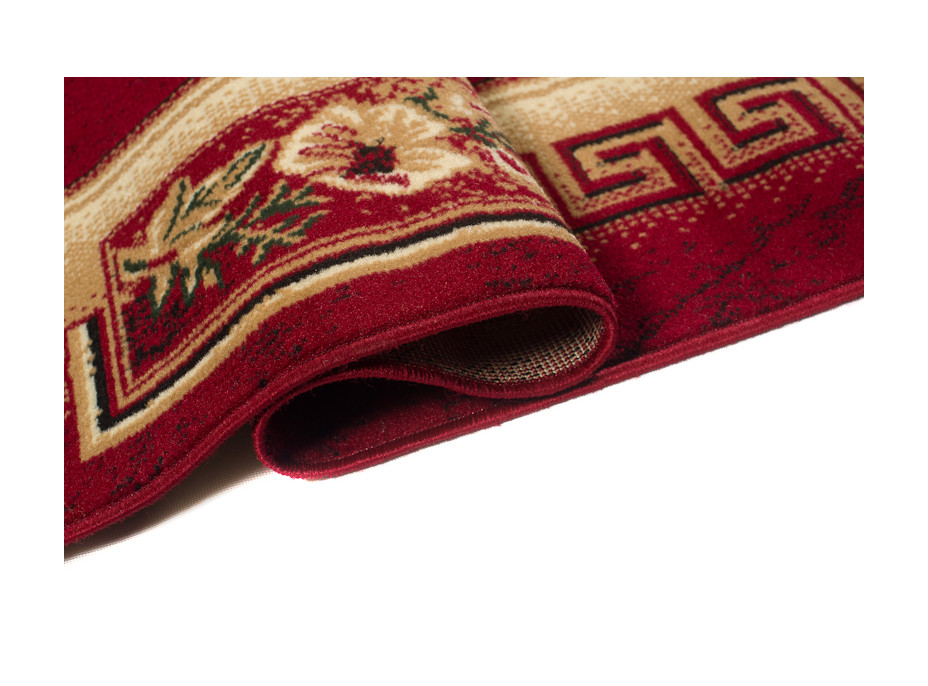 Kusový koberec ATLAS quatro - červený/béžový, 100x200 cm