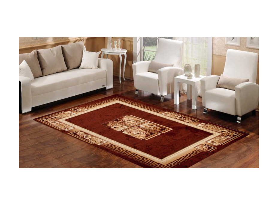 Kusový koberec ATLAS quatro - hnědý/béžový, 80x150 cm