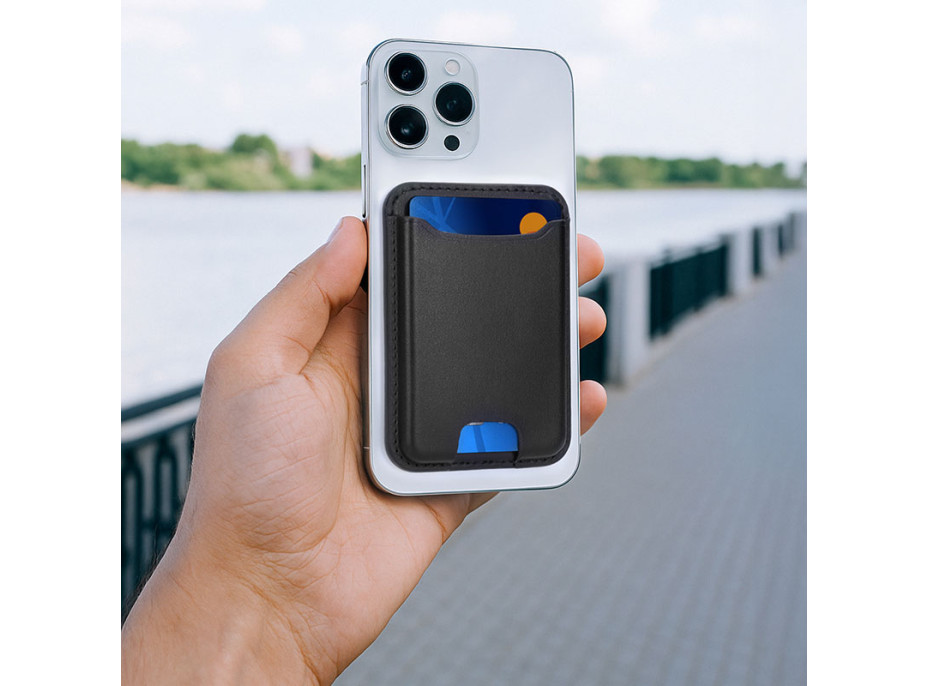 Solight magnetické pouzdro na karty, MagSafe + Find My kompatibilní